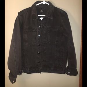 NWT black denim jacket